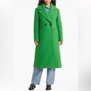 BCBGeneration Vibrant Green Longline Coat